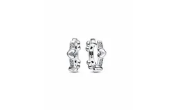Pandora Women&apos;s Heart Hoop Earrings In Sterling Silver