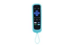 Silicone Remote Control Case Luminous Anti-Dirty TV Remote Control Case Suitable for TCL Roku&comma; Hisense Roku&comma; Onn Roku&comma; Sharp Roku&comma; Element Roku&comma; Westinghouse Roku&comma; Philips Roku&comma; Insignia Roku&comma; JVC Roku&comma; RCA Roku&comma; Hitachi Roku and Sanyo Roku Remote Co