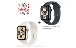 Apple Watch SE &lpar;2nd Gen&rpar;（GPS 40mm- Starlight）&plus;（GPS 44mm- Midnight）Lovers&apos; Clothes&lpar;Renewed&rpar;