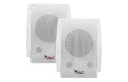 Outdoor Speakers Stereo In Wall 100W Peak Passive Home Audio System
