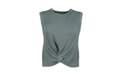 Bishop &plus; Young Bonita Crop Twist Sweater In Jade