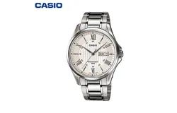Casio Casio Watch Men&apos;s Business Mechanical Quartz Watch&comma; Silver MTP-1384D-7AVDF