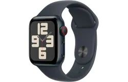 Apple Watch SE GPS &plus; Cellular 40mm Midnight Aluminum Case with Midnight Sport Band - S&sol;M