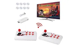 Arcade Joystick Console 2 Players Video Game Arcade Fighting Stick for Home