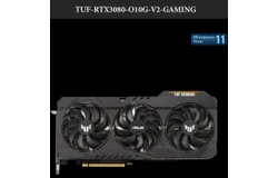 TUF-RTX3080-O10G-V2-GAMING LHR version TUF GAMING GeForce RTX™ 3080 V2 overclocked version 10GB GDDR6X graphics card with enhanced design and excellent cooling performance