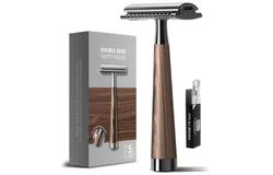 Double Edge Safety Razor&comma; Heavy Duty Eco-Friendly Razor with 5 Blades