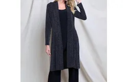 Last Tango Glitter Duster Jacket In Blue