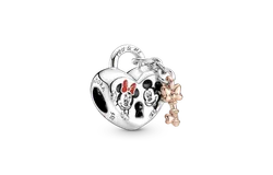 Charm Pandora Candado Con Mickey Mouse Y Minnie Mouse De 14K 780109C01 &vert; Joyería De Lujo Para Mujer &vert; Ideal Para Regalo Elegante &vert; Compatible Con Charms Pandora