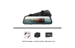 70mai S500 streaming media rearview mirror car smart driving recorder car camera 3&period;5K ultra-clear 9&period;35-inch full touch screen&comma; dark gray dual lens&comma; car rear recording&comma; 128G memory card
