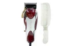Wahl Professional &num;8451 5-Star Series Magic Clip Corded Precision Fade Clipper &plus; Wahl Flat Top Comb White &num;3329-100