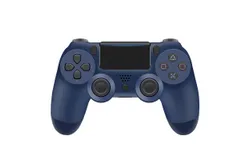 Wireless joystick p4 controller analog six-axis vibration with lights p4 gamepad pc  High Performance Dual Vibration Game Controller-P4 Wireless Bluetooth - Midnight Blue