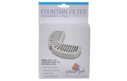 Pioneer Replacement Filters for Stainless Steel and Ceramic Fountains - 4 Pack - Cats&sol;Waterers & Feeders