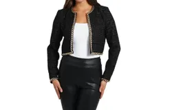Love Token Lizzie Bolero Blazer In Black
