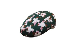 Kangol Men&apos;s Pixelated Plaid Hat In Deep Springs
