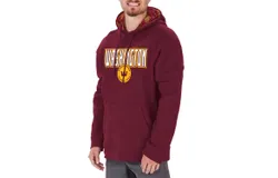 Zubaz Nfl Washington Football Team Viper Print Hoodie In Maroon