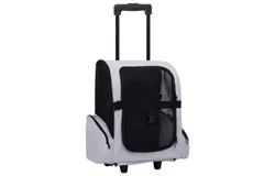 Foldable Multipurpose Pet Trolley Gray