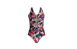 Patbo Protea Laceup Swimsuit Poppy