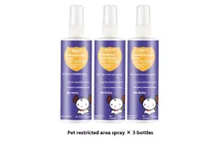 3-in-1 Cat and Kitten Training Aid for Dogs &vert; Cat Deterrent Spray for Indoor and Outdoor Use &vert; Cat Repellent Spray for Furniture &vert; Establish Boundaries and Keep Cats Away Made in China 200ml&ast;3bottle