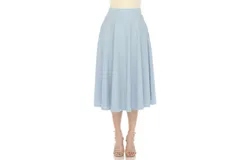 falda acampanada midi para mujer