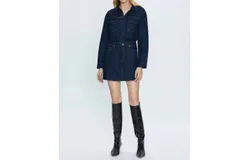 Pistola Nina Denim Mini Dress In Iggy