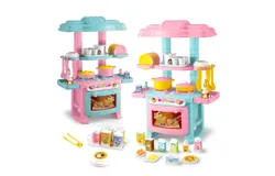 Kitchen Playset Toys&comma; 2 Color Random Play Food Set Accessories Play Sink & Oven&comma; Toddler Kitchen Mini Cutting for Boys and Girls