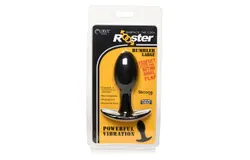 Rooster Rumbler Vibr Sili Plug Large Blk