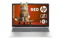 Notebook HP Scarlet Red Pavilion Intel N200 8GB RAM 128GB SSD