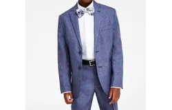 Tommy Hilfiger Big Boys Tonal Windowpane Jacket In Dark Blue