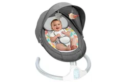 Baby Swing for Infants&comma; Portable Baby Bouncer with Bluetooth Music Speaker&comma; 5 Point Harness&comma; 5 Speeds&comma; Touch Screen&sol;Remote Control&comma; Indoor&Outdoor Electric Baby Rocker Chair for 5-20 lbs