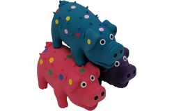 3 Pack 4 Inch Mini Latex Dog Squeaky Toys Goblet Pig Dog Toy for Mimi Small Dogs