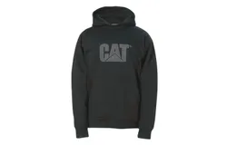 Caterpillar Men&apos;s Trademark Hooded Sweatshirt In Black&sol;noir