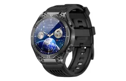 Premium Smart Watch with Non-Invasive Blood Glucose&comma; ECG&comma; Blood Pressure&comma; Heart Rate&comma; Uric Acid&comma; Body Composition&comma; Multiple Sports Modes&comma; 1&period;43" HD Touchscreen-Black