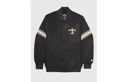 Starter Men&apos;s New Orleans Saints Varsity Jacket In Black