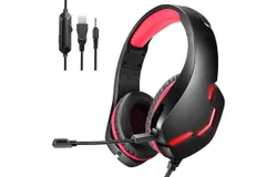 Wired headset Computer gaming PS4 laptop headset with MAC Electric unexpectedly light up