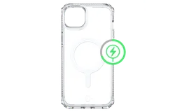Itskins - Hybrid_r Clear Magsafe Case For Apple Iphone 15 Plus &sol; Iphone 14 Plus - Transparent