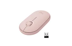Logitech Pebble M350 Wireless Mouse with Bluetooth or USB - Silent&comma; for Laptop&comma; Notebook&comma; PC and Mac&comma;pink