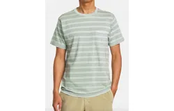Rvca Ptc Stripe T-Shirt In Green Haze