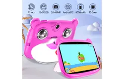 12GB&plus;512G Kids Tablet&comma; 7&period;1-inch LED Kids Bear Tablet&comma; WiFi Android 7&period;1 Tablet with 2200mAh Battery&comma; Octa-Core Processor&comma; Available in Multiple Colors&comma; Best Gift for Children-12G &plus;512G pink