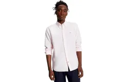 Tommy Hilfiger Men&apos;s Signature Long Sleeve Casual Button Down Shirt in Regular Fit 2025 Collection &vert; Talla&colon; M &vert; Color&colon; rosado