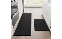 Kitchen Rugs&comma; Cushioned Anti Fatigue Kitchen Mats for Floor&comma; Non-Slip Standing Desk Mat&comma; Waterproof Kitchen Rug Set for Kitchen&comma; Floor&comma; Office 45&ast;120cm