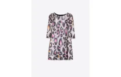 Vilagallo Meg Lentejuelas Animal Print Dress In Cheetah