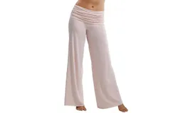 Pj Harlow Jordan Fold Over Knit Pant In Blush