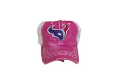 Sweet Texas Treasures Women&apos;s Distressed Houston Texan Trucker Cap In Red