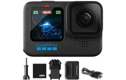 GoPro Hero12 Black E-Commerce Package - Waterproof Action Camera with 5&period;3K60 Ultra HD Video&comma; 27MP Photos&comma; HDR&comma; 1&sol;1&period;9" Image Sensor&comma; Live Streaming&comma; Webcam&comma; Stabilization（Renewed）