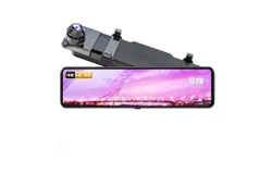New 4K high-definition 10-inch full-screen streaming driving recorder dual-lens carplay driving recorder&comma; 64G&comma; 5V3A step-down cable&comma; carplay function &plus; dual recording&comma; REC-streaming media recorder