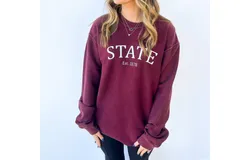Royce Brand State Sweatshirt In Maroon