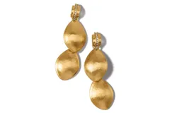 Brighton Women&apos;s Meridian Lumens Flora Duo Post Drop Earrings In Brushed Gold