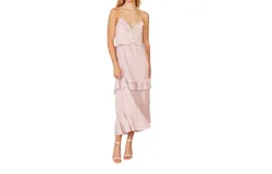 Caballero Nicole Rose Stripe Dress In Rose Stripe