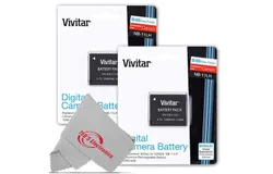Two Vivitar VIV-CB-11LH Li-On Rechargeable Battery for Canon NB-11LH