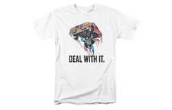 DC Comics Deal With It Short Sleeve Adult Tee &sol; T-Shirt